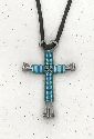 Electric Blue Disciple's Cross